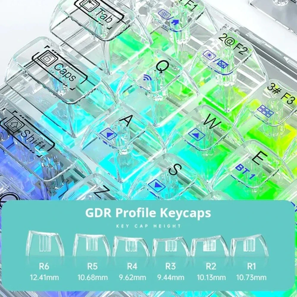 AULA F68 68-Key Tri-Mode Wireless RGB Hot-Swap Mechanical Keyboard